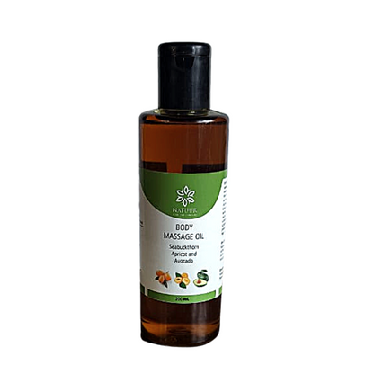 Body Massage Oil - Seabuckthorn, Apricot and Avocado ( 200 ml )