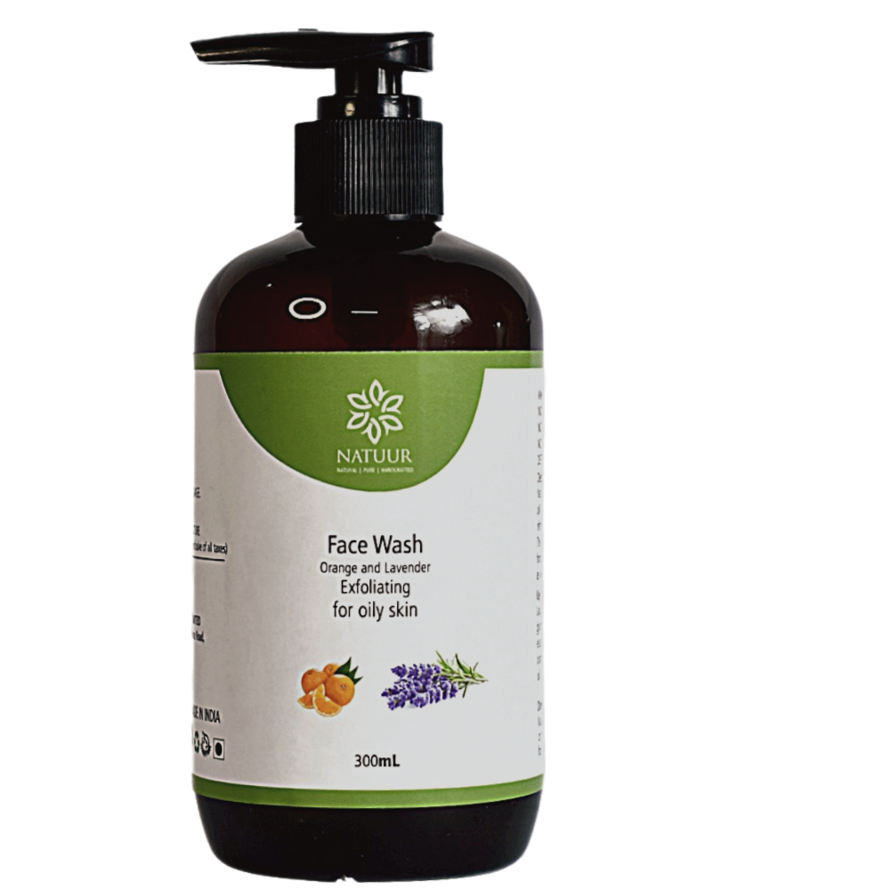 Face Wash - Orange and Lavender- Exfoliating for oily skin