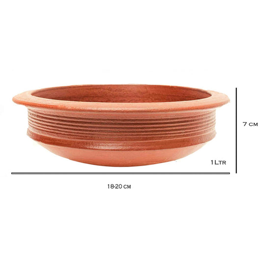 Red Clay Pot 1 Litre with Lid