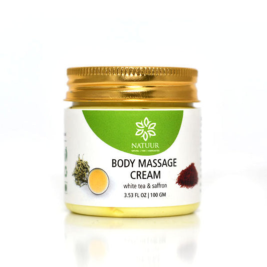 Body Massage Cream - Saffron and White Tea