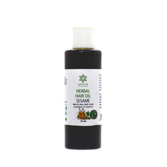 Natuur Sesame hair oil - Hibiscus and Curry leaves 200ml
