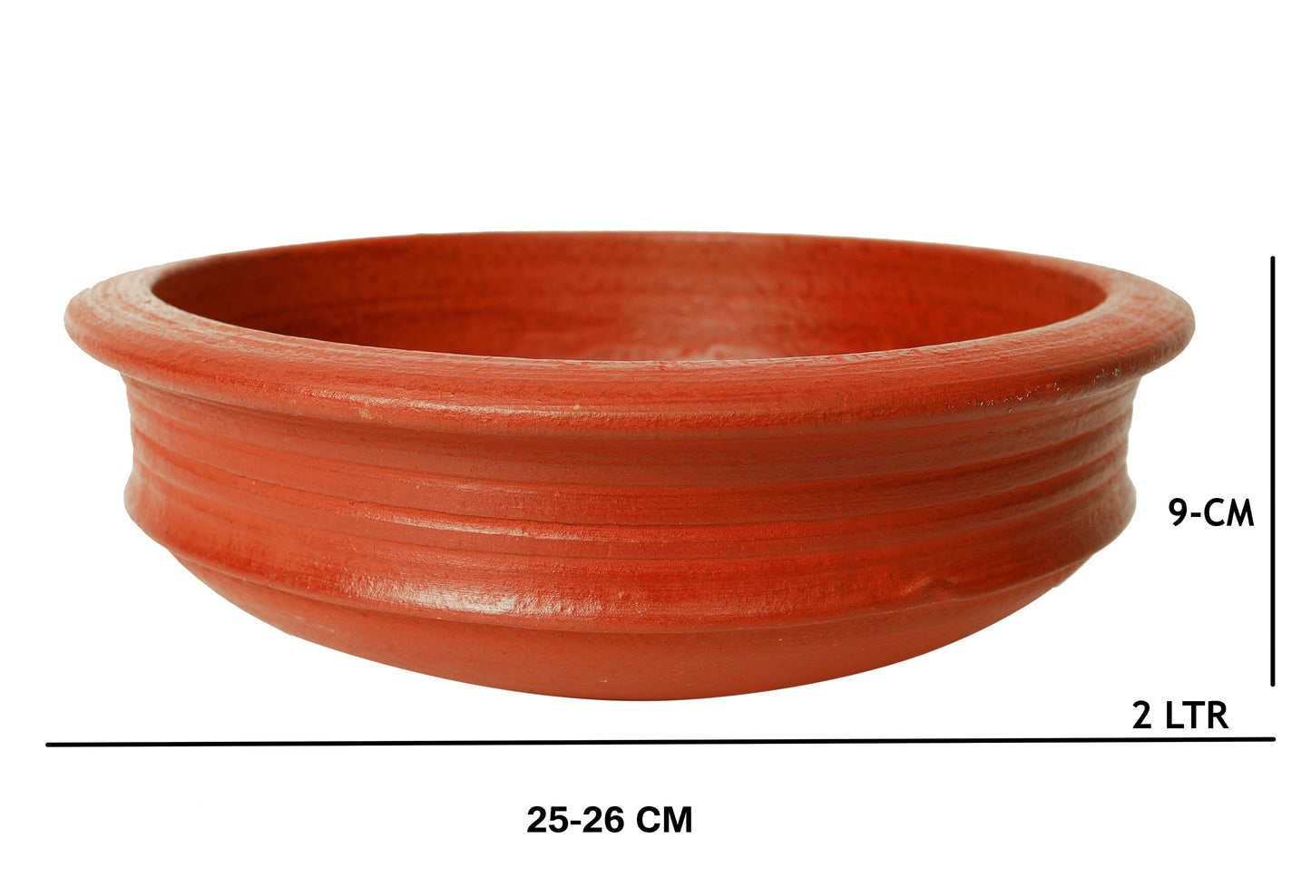 Red Clay Pot Set with Lid(1,2,3Litre)