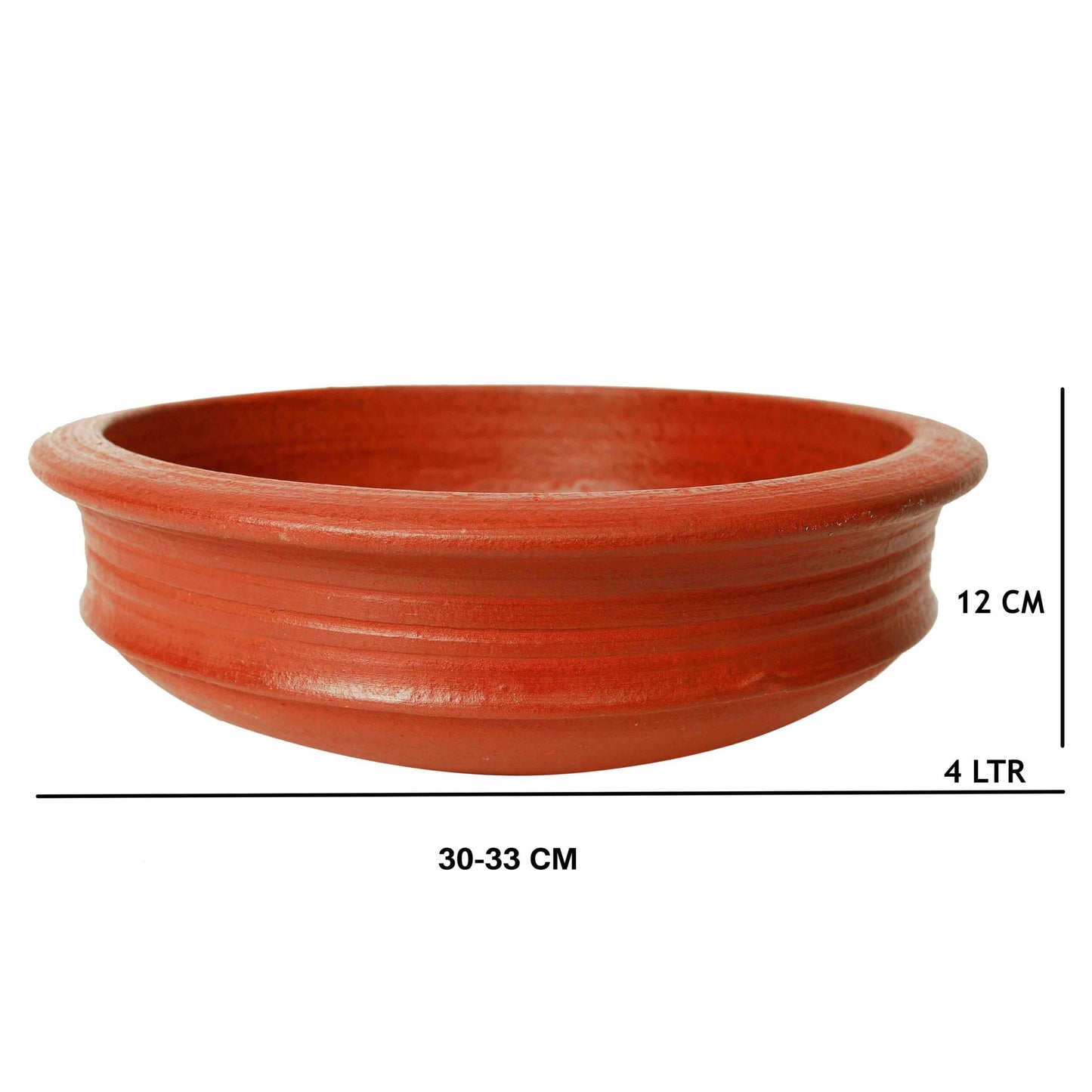 Red Clay Pot 4 Litre with Lid