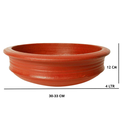Red Clay Pot 4 Litre with Lid