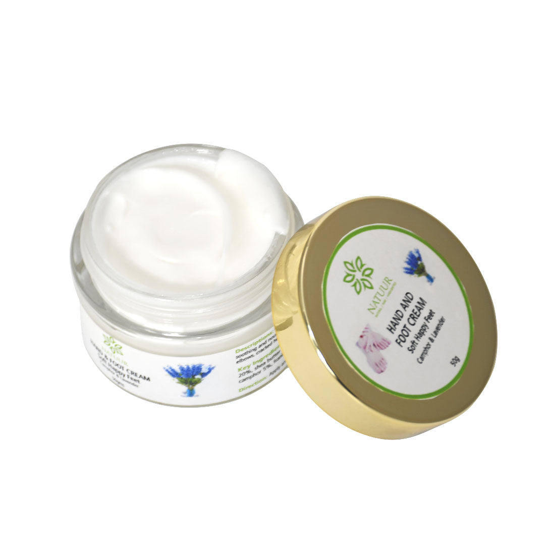Hand and Foot Cream -Camphor & Lavender - Soft Happy Feet