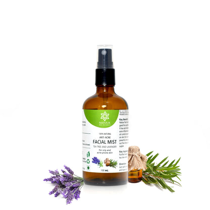 Facial Mist Tea Tree and lavender 50 ml - Anti Acne
