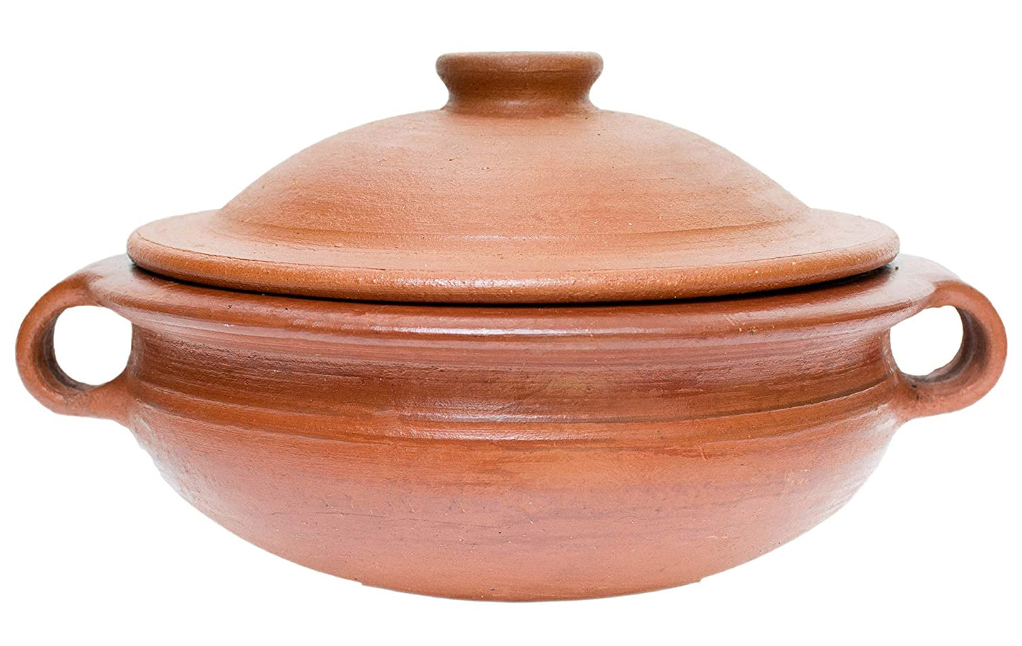 Red Clay Kadai with Lid 4 Litre