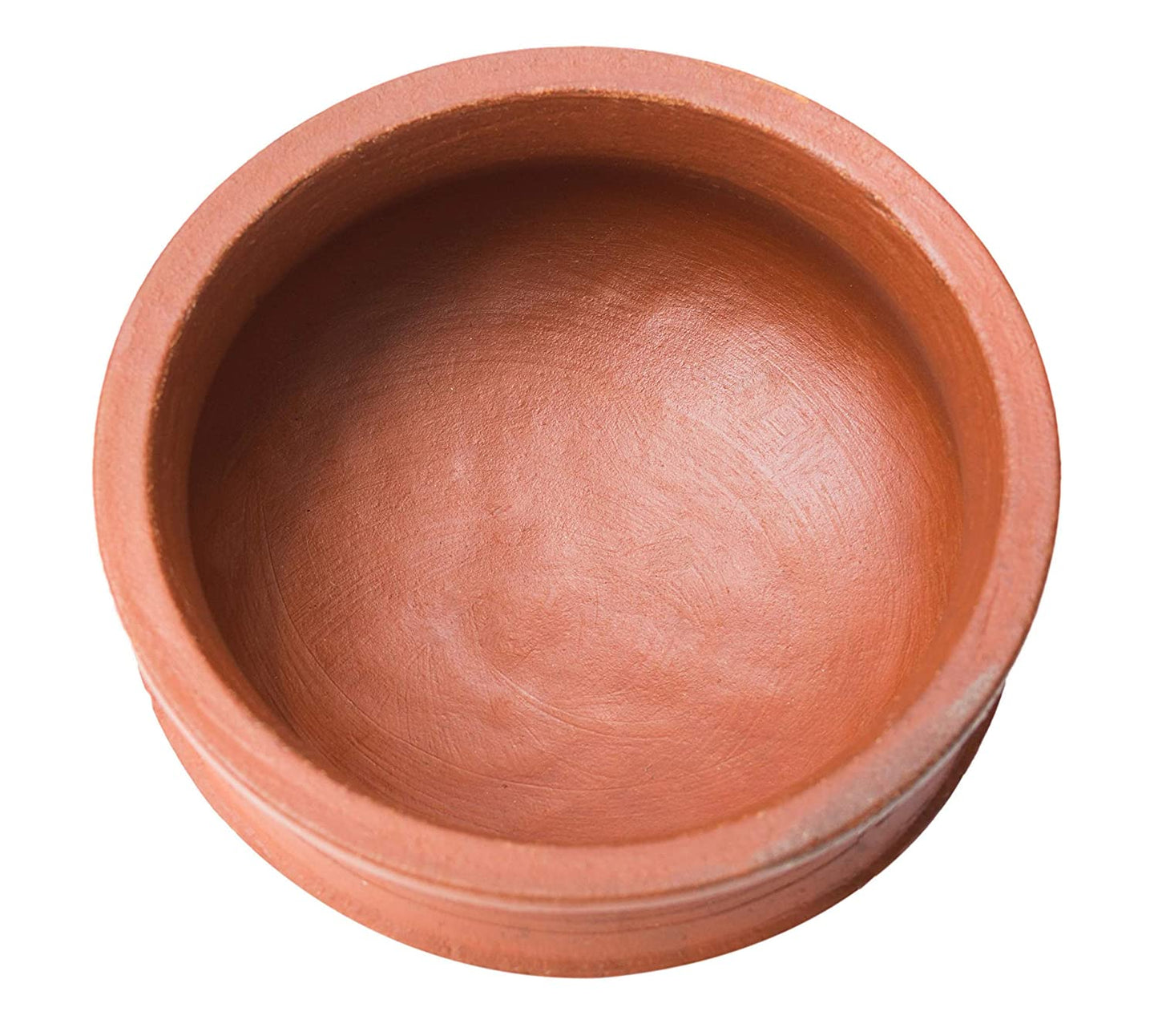 Red Earthen Biriyani Pot 4 Litre with Lid