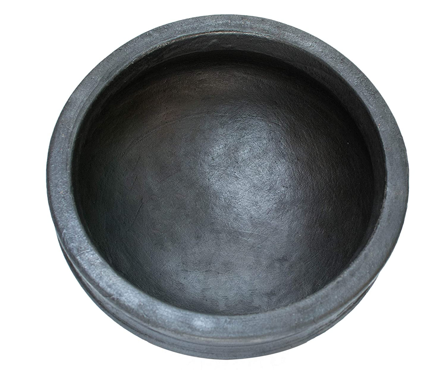 Black Earthen Biriyani Pot 1 Litre with Lid