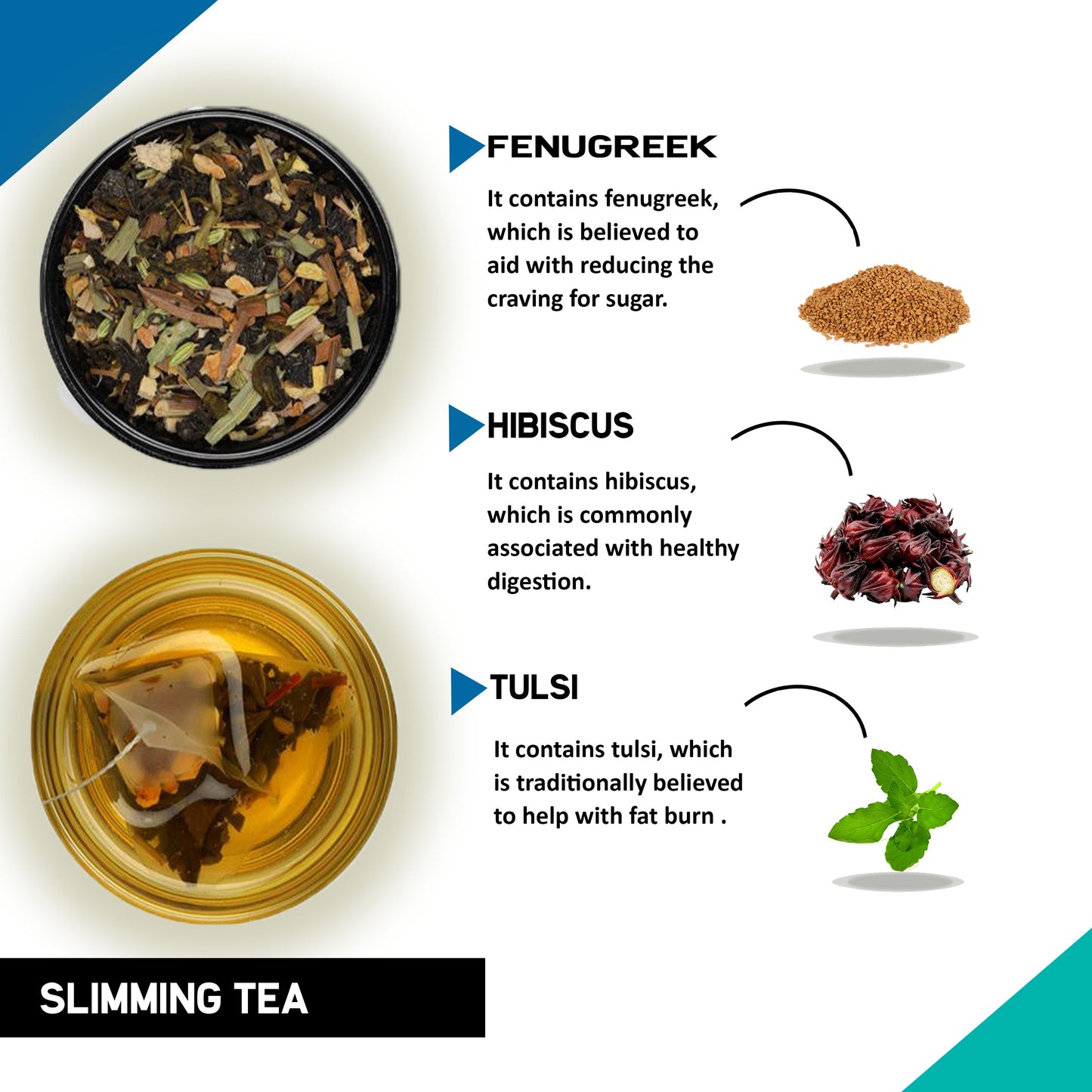 Slimming Tea (1 Month Pack | 30 Tea Bags) - Weight Loss for both Men & Women