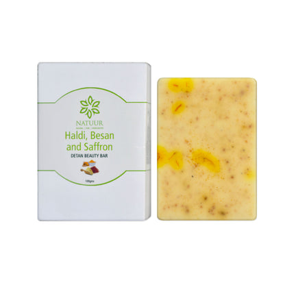 Besan Haldi Saffron Detan Soap Skin Brightening 100g