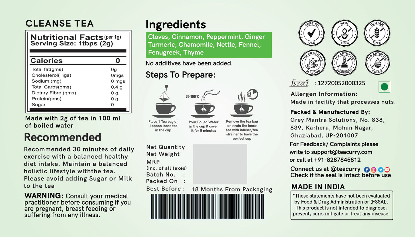Anti Alcohol Tea (1 Month Pack | 30 Tea Bag) - Liver Detox