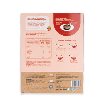 Sprouted Ragi Powder | 200g | 100% Natural |