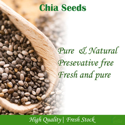 Chia Seeds - Omega 3 - Anti Oxidant - Gluten Free - Salvia Hispanica (100 Grams)