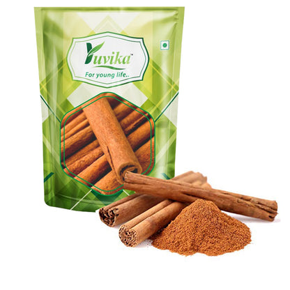 Dalchini Gol (Cigar Quality)  - Cinnamomum Zeylanicum - Cinnamon Sticks (100 Grams)