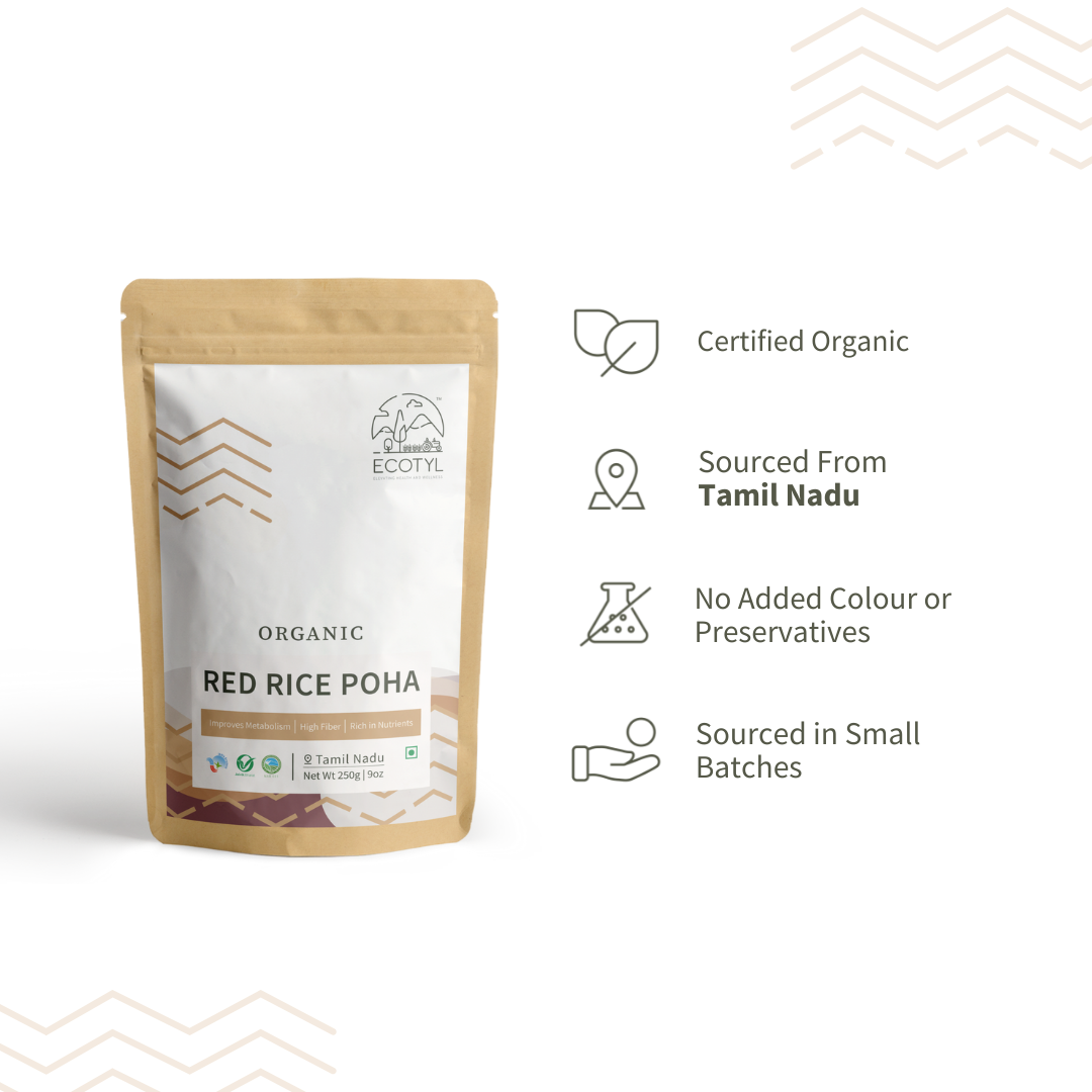 Organic Red Rice Poha - 250 g