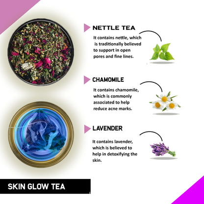 Skin Glow Tea (1 Month Pack | 30 Tea Bags) - Helps in Skin Nourishment